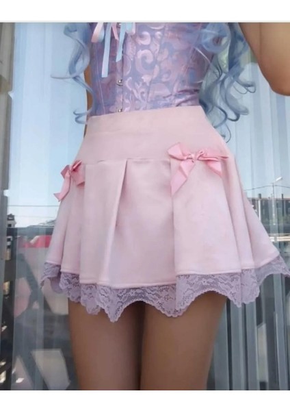 Coquette Dantel Kurdeleli 2000S Pileli Etek fiyatları