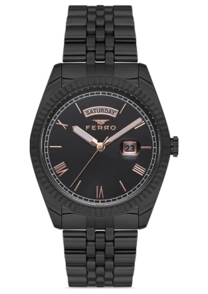 Ferro Çelik-Silikon Değiştirebilir Çift Kordunlu Erkek Kol Saati TH-F11130DA-G fiyatları