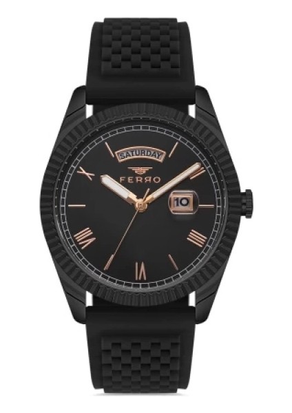 Ferro Çelik-Silikon Değiştirebilir Çift Kordunlu Erkek Kol Saati TH-F11130DA-G modelleri