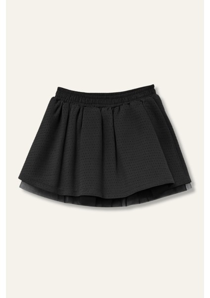 Kız Çocuk Kabarık Etek - Siyah