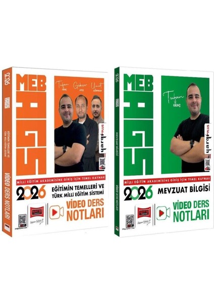 Yargı 2026 Meb-Ags Eğitimin Temelleri + Mevzuat Bilgisi Video Ders Notları 2 Li Set
