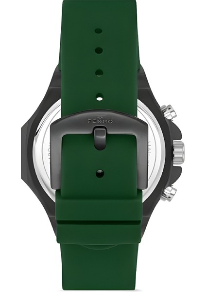 Ferro Yeşil Silikon Kordon Erkek Kol Saati Fonksiyonları Aktif 3 Atm Su Geçirmez TH-FM31348DWT-ZF2 fiyatları