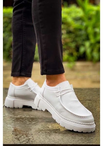 çınar ticaret ch2404 - cbt castle erkek ayakkabı beyaz