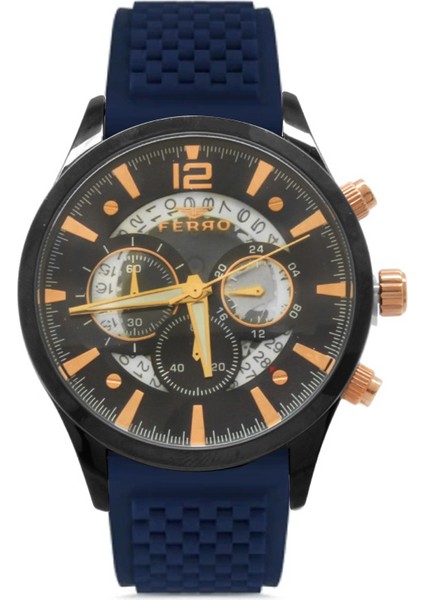 Ferro Çelik-Silikon Değiştirebilir Çift Kordunlu Erkek Kol Saati TH-FM31320AWT-V3 fiyatları