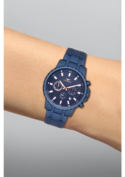 Ferro Lacivert Çelik Kordon Erkek Kol Saati Fonksiyonları Aktif 3 Atm Su Geçirmez TH-FM11167AWT-H fırsatları