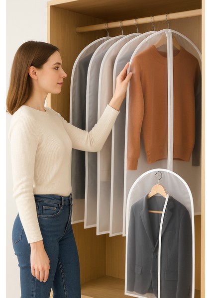 Elbise Kılıfı (60*100CM) Şeffaf Fermuarlı fırsatları