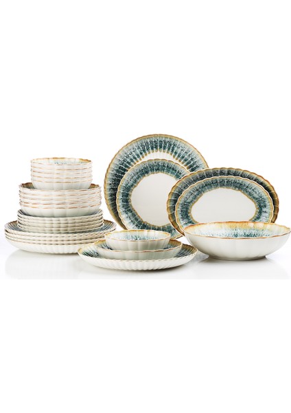Bone Luz Form 27 Parça 6 Kişilik Yemek Takımı Okyanus fırsatları
