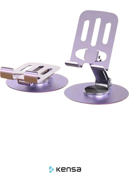 Yüksek Kalite Metal 360° Dönebilen Ayarlanabilir Telefon ve Tablet Tutucu Masa Üstü Stand