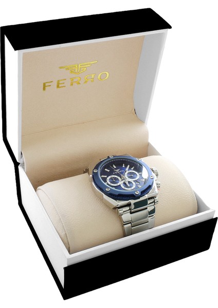 Ferro Gümüş Renk Çelik Kordunlu Erkek Kol Saati TH-FM31397AWT-L3 fiyatları