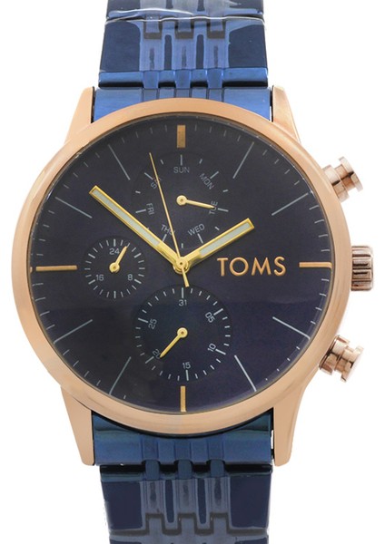 Toms Lacivert Renk Çelik Kordonlu Erkek Kol Saati TH-TM1911A-1018-T