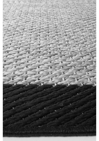 Türkmen Siesta 1505 Siyah Halı Kilim Kaymaz Taban Yıkanabilir Salon Mutfak Kesme Yolluk modelleri