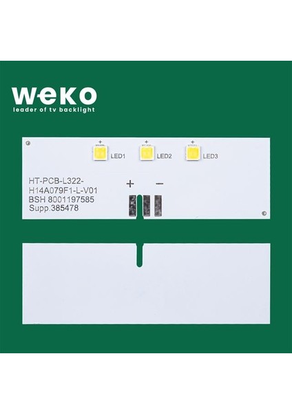 Buzdolabı İç Aydınlatma Ledi LD79 HT-PCB-L322-H14A079B-L-V01 3 Çipli fiyatları