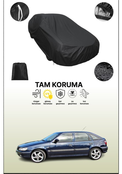 Siyah Volkswagen Pointer 1994 - 1996 Uyumlu Araba Brandası, Koruyucu Örtü, Oto Branda