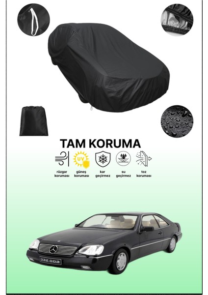 Siyah Mercedes-Benz cl Uyumlu Araba Brandası, Koruyucu Örtü, Oto Branda