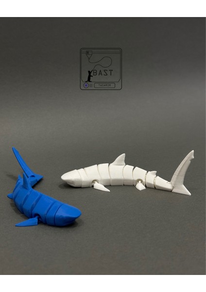 Bast Tasarım 3D Yazıcı Hareketli Eklemli Katil Köpek Balığı Oyuncak Figür fiyatları