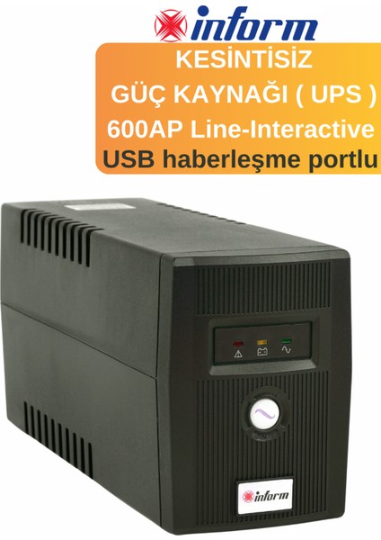 Guardian 600AP Ups Güç Kaynağı USB Haberleşme Portlu fiyatları