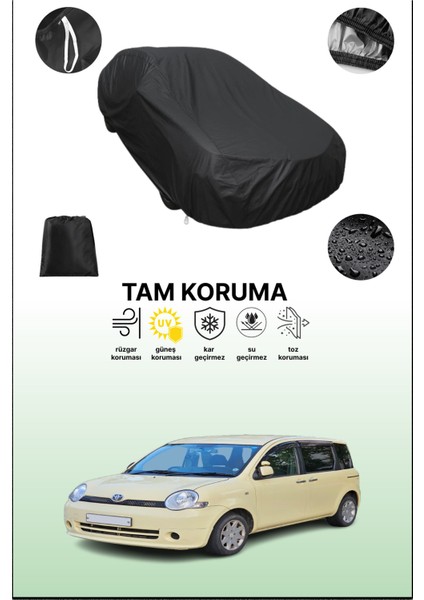 Siyah Toyota Sienta 1 Uyumlu Araba Brandası, Koruyucu Örtü, Oto Branda
