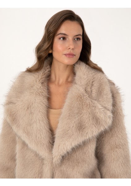 Kadın Bej Melanj Comfort Fit Mont 50314250-VR156 fiyatları