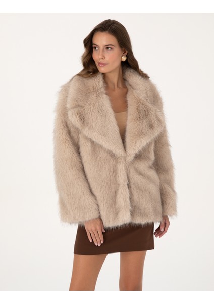 Kadın Bej Melanj Comfort Fit Mont 50314250-VR156 modelleri