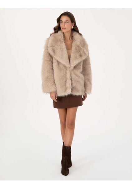 Kadın Bej Melanj Comfort Fit Mont 50314250-VR156 fırsatları