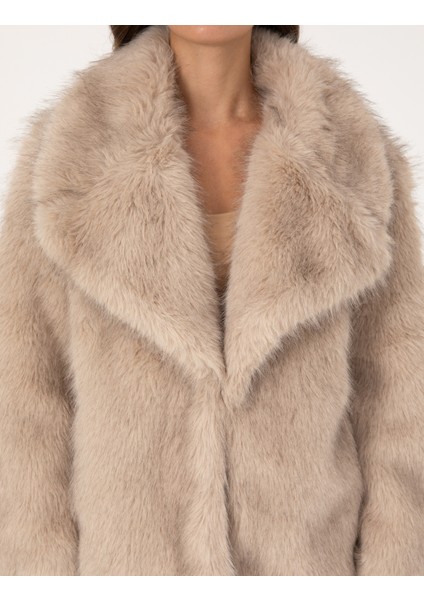 Kadın Bej Melanj Comfort Fit Mont 50314250-VR156