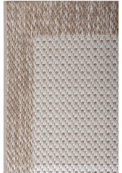 Türkmen Siesta 1502 Krem Halı Kilim Kaymaz Taban Yıkanabilir Salon Mutfak Kesme Yolluk