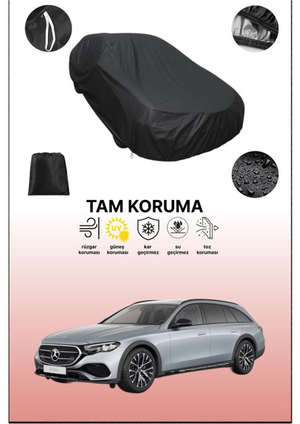 Siyah Mercedes-Benz E-Class All-Terrain Uyumlu Araba Brandası, Koruyucu Örtü, Oto Branda