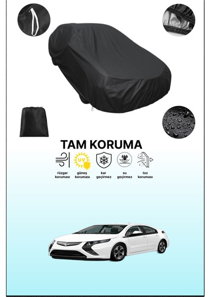 Siyah Opel Ampera Uyumlu Araba Brandası, Koruyucu Örtü, Oto Branda