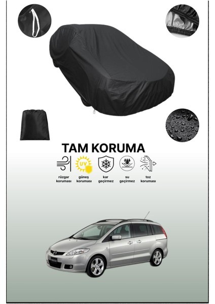 Siyah Mazda 5 1 Uyumlu Araba Brandası, Koruyucu Örtü, Oto Branda