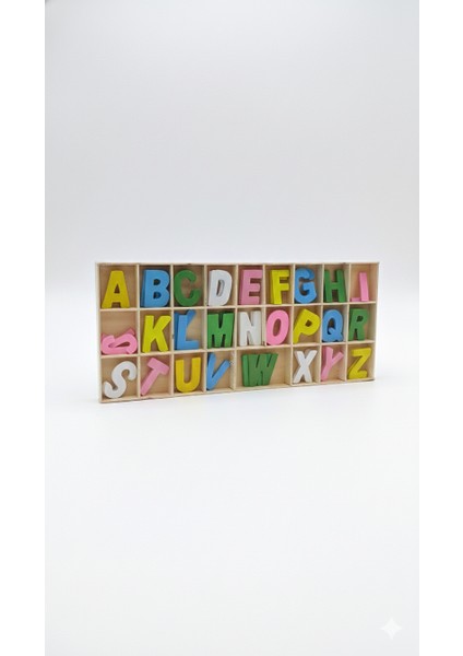 Ahşap Puzzle Alfabe Harfleri Öğrenme Eğitici Bul Tak- Yap Boz Oyuncak modelleri