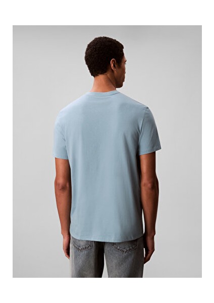 Erkek Mavi Grafikli Tişört fiyatları