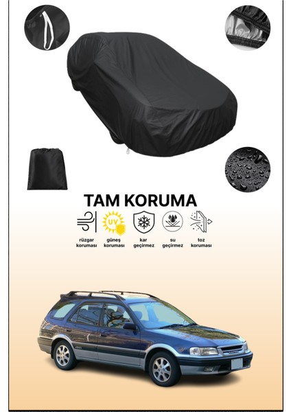 Siyah Toyota Carib Uyumlu Araba Brandası, Koruyucu Örtü, Oto Branda