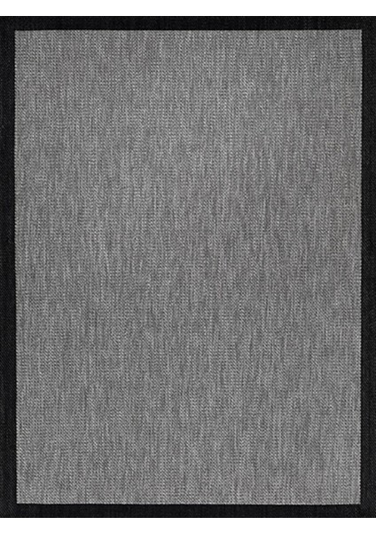 Türkmen Siesta 1505 Siyah Halı Kilim Kaymaz Taban Yıkanabilir Salon Mutfak Kesme Yolluk