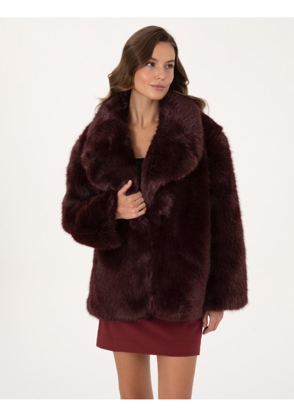 Kadın Bordo Comfort Fit Mont 50314250-VR014 modelleri