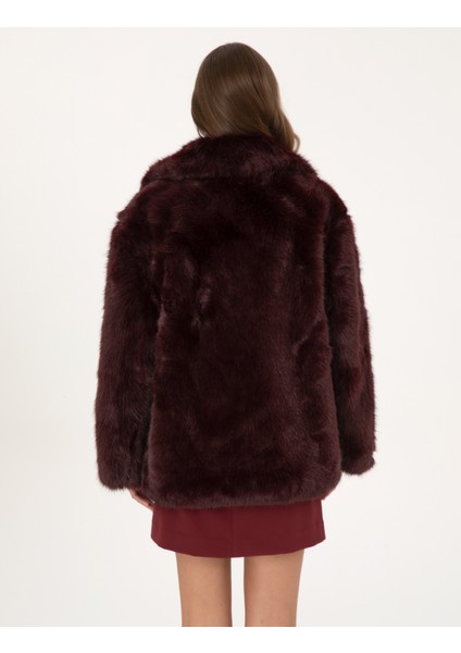 Kadın Bordo Comfort Fit Mont 50314250-VR014 indirimleri