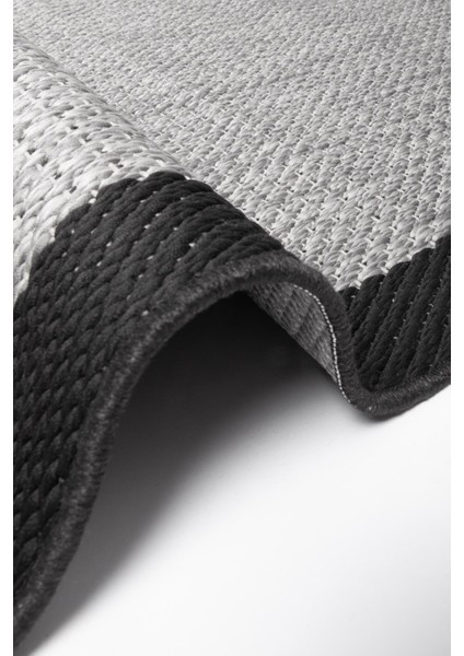 Türkmen Siesta 1505 Siyah Halı Kilim Kaymaz Taban Yıkanabilir Salon Mutfak Kesme Yolluk indirimleri