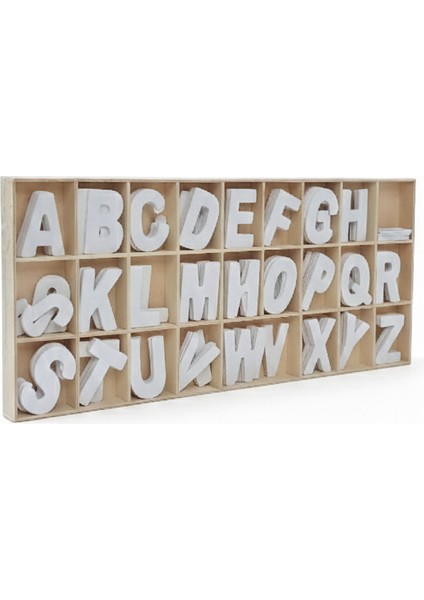 Ahşap Puzzle Alfabe Harfleri Öğrenme Eğitici Bul Tak- Yap Boz Oyuncak fırsatları