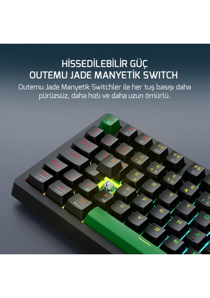 Tirus HE80 8k Rgb Manyetik Switch Kablolu Gaming Klavye fırsatları