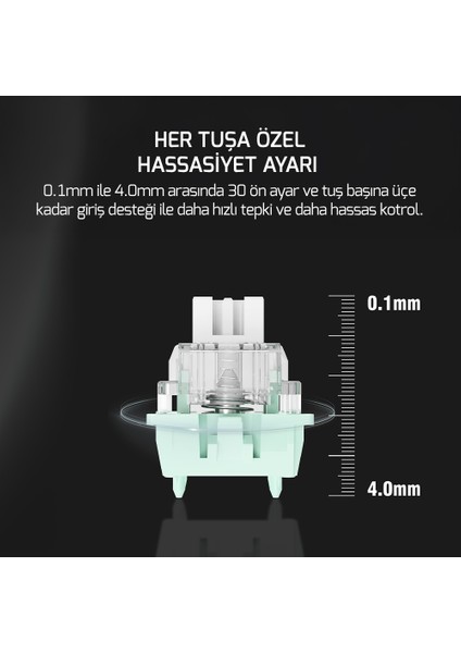 Tirus HE80 8k Rgb Manyetik Switch Kablolu Gaming Klavye indirimleri