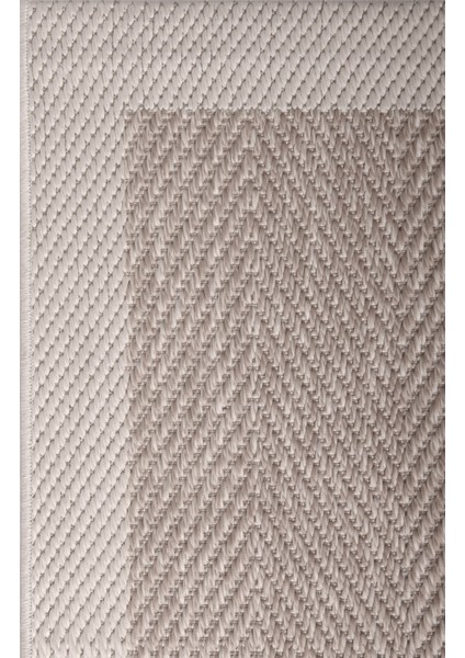 Türkmen Siesta 1503 Bej Halı Kilim Kaymaz Taban Yıkanabilir Salon Mutfak Kesme Yolluk