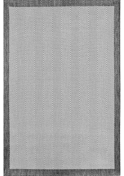 Türkmen Siesta 1504 Gri Halı Kilim Kaymaz Taban Yıkanabilir Salon Mutfak Kesme Yolluk