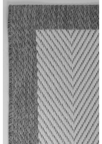 Türkmen Siesta 1504 Gri Halı Kilim Kaymaz Taban Yıkanabilir Salon Mutfak Kesme Yolluk