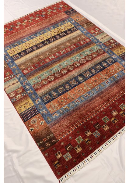 El Dokuma Afgan Halı Yün Kök Boya Gebbeh Kırmızı fiyatları