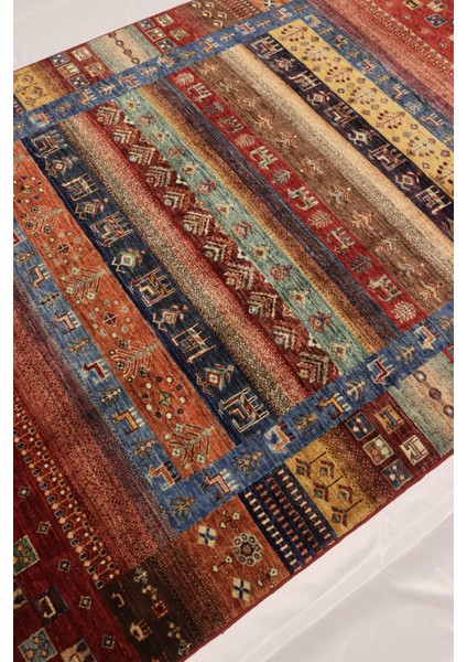 El Dokuma Afgan Halı Yün Kök Boya Gebbeh Kırmızı modelleri