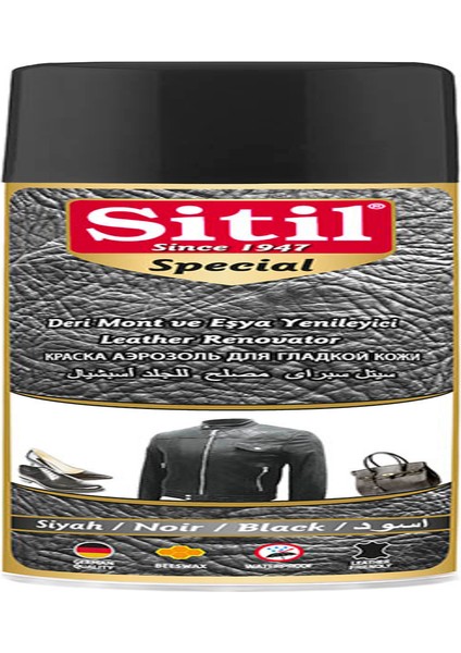 Sitil Sprey Mont ve Deri Eşya Boyası 250ML Special - Siyah