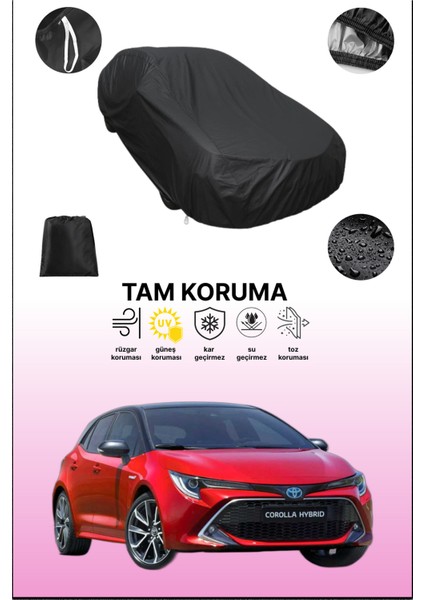 Siyah Toyota Corolla Hatchback Uyumlu Araba Brandası, Koruyucu Örtü, Oto Branda