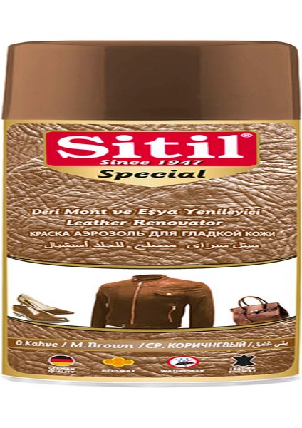 Sitil Sprey Mont ve Deri Eşya Boyası 250ML Special - K.kahve