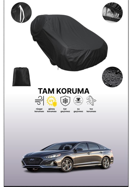 Siyah Hyundai Sonata 6 Uyumlu Araba Brandası, Koruyucu Örtü, Oto Branda