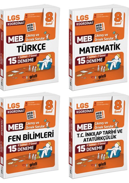 Lgs Meb Çıkmış ve Örnek Sorular Dörtlü Set-Meb Böyle Sordu Gizli Yayınları