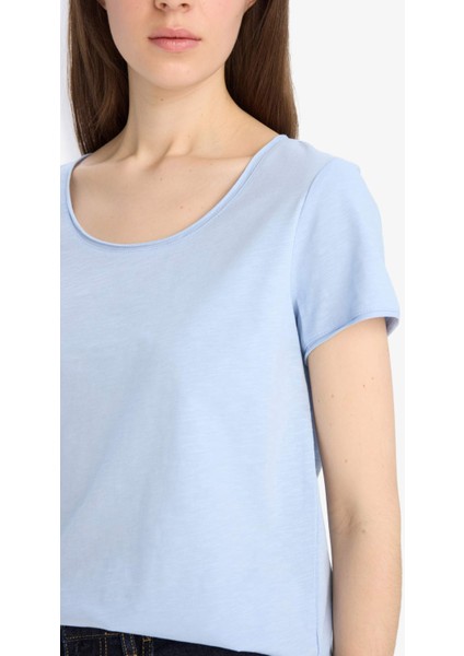 Regular Fit Yuvarlak Yaka Basic Düz Kısa Kollu Tişört K1508AZ25SM